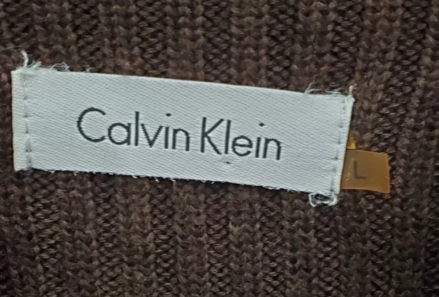 CALVIN KLEIN WOMEN'S Brown Short Sleeve Mock Neck Pullover Sweater ...