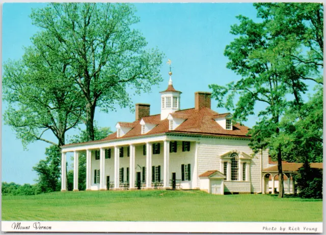 Mount Vernon Virginia George Washingtons Home Historic House VA Vintage Postcard