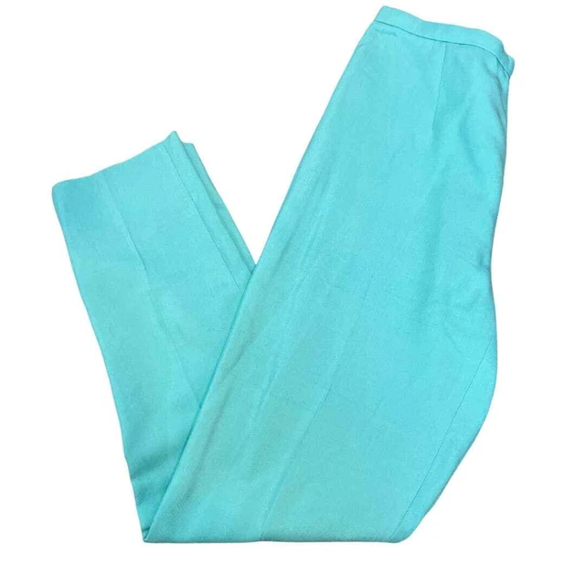 Worth Petite Elegant Trousers - Size 2 (Size 26) - Ankle Slits Slacks Work Pants