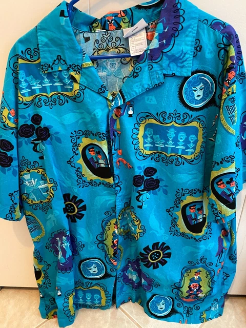 Shag Disney Haunted Mansion aloha camp shirt XL