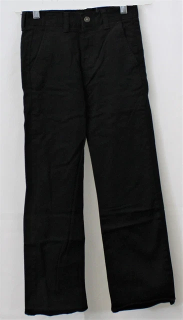 Chaps Boys' Approved Schoolwear Black Pants Size 8 Slim