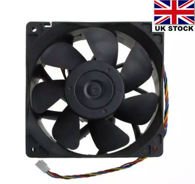 YD12038HB  4 Pin High Speed Bitmain Antminer L3 S9 Asic Miner Cooling Fan UK