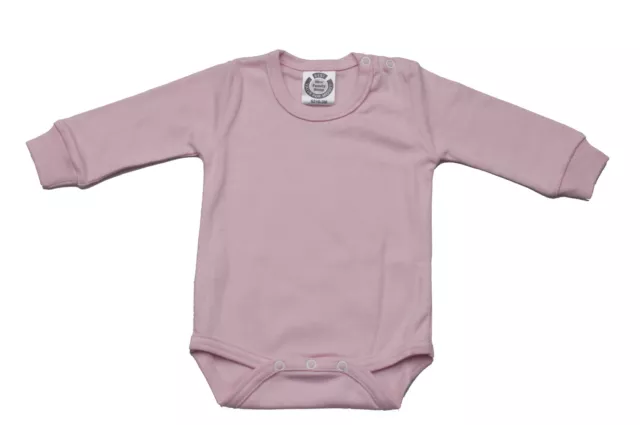 Body Bambino Body Manica Intera Spalline Poppers, 100% Cott Prisma Rosa - Tonalità Rosa