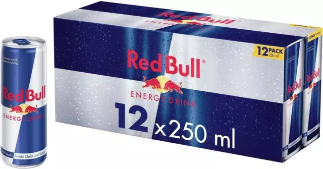 RED BULL ENERGY DRINK CLASSIC, 12 x 250ml