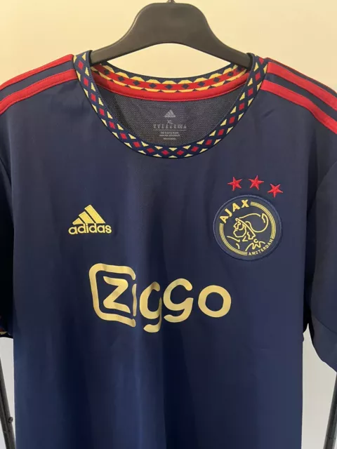 Ajax 2022/2023 Away Football Shirt Adidas Soccer Jersey Size Xl Adult Bnwt