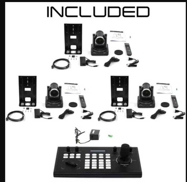 iKan OTTICA 3X NDI/PTZ Camera &Controller Bundle
