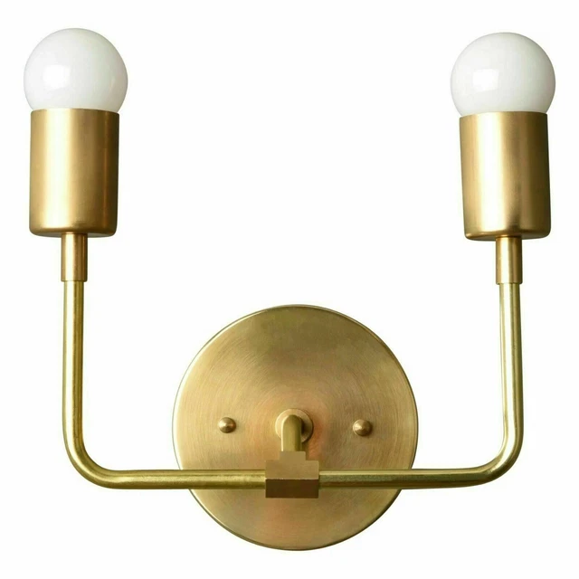 Wall Sconce Sputnik Stunning Mid Century Brass Industrial Light