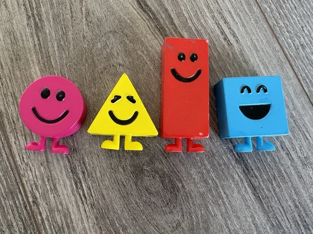CBEEBIES TOYS MR Mister Maker Shapes Figures Lot Bundle Kids Plastic 