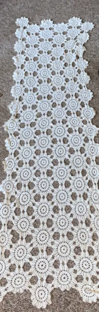 Vintage Lace Table Runner 63“ X 15 No Flaws