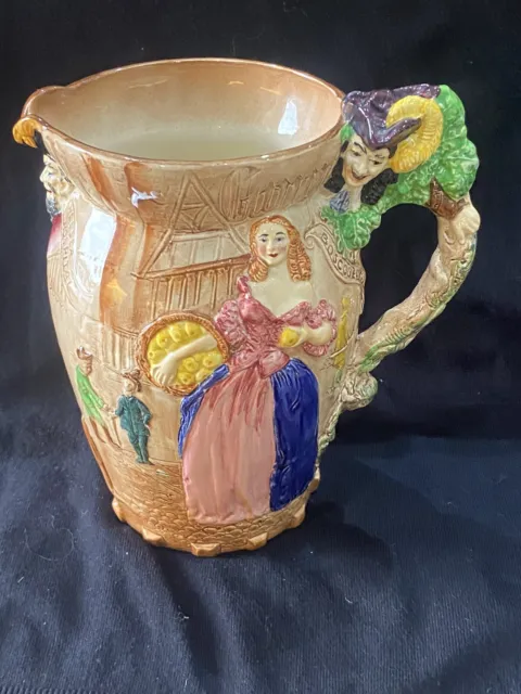 Burleigh Ware Art Deco Ceramic Nell Gwyn Pouring Jug