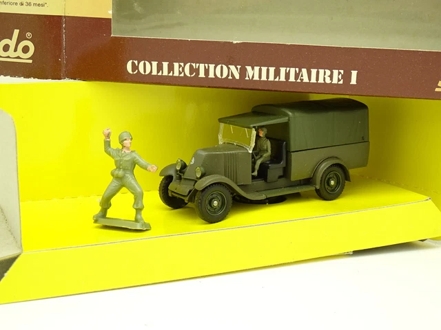 SOLIDO, voiture militaire citroen traction 15/six FFI avec plateau 44/94