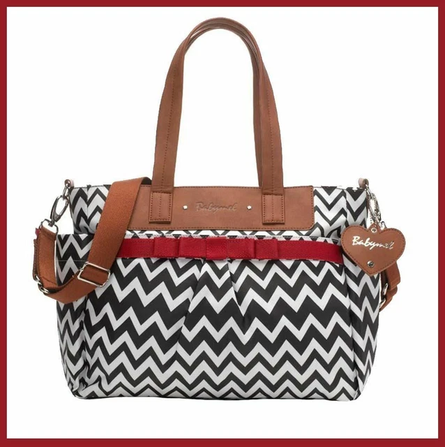 New Babymel Storksak Designer Cara Zig Zag Nappy Baby Changing Diaper Bag +More!