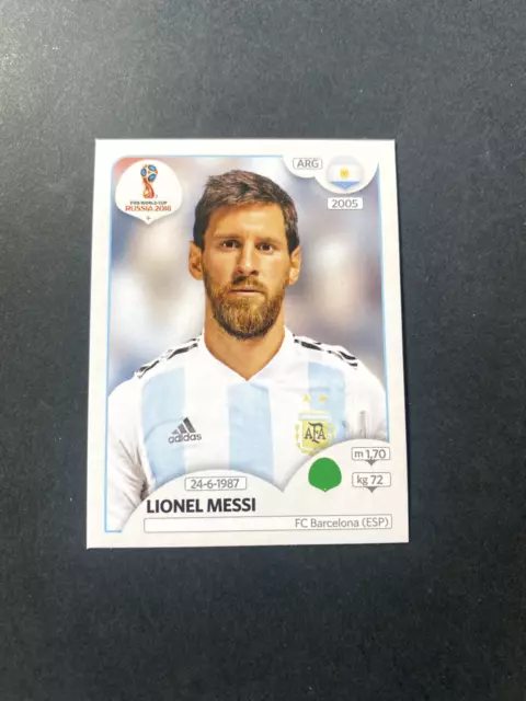 2018 Panini FIFA World Cup Russia LIONEL MESSI Argentina Sticker #288