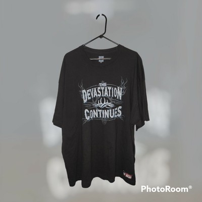WWE Goldberg The Devastation Continues Men's Shirt Size 3XL Black Tee