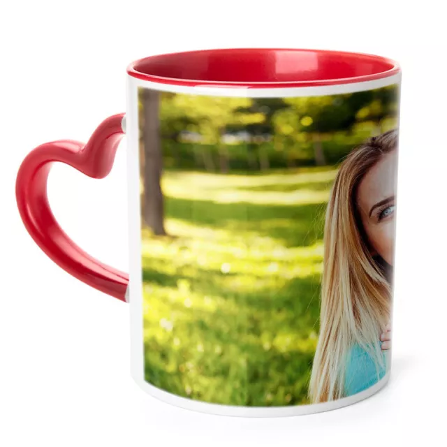 Tazza Cuore Rossa In Ceramica Personalizzata Con La Vostra Foto