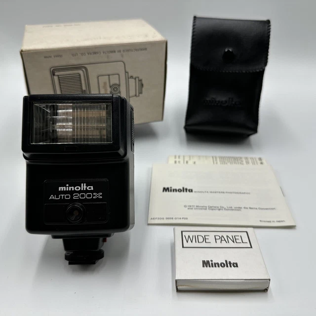 Minolta Auto 200X flash unit X series cameras X370,X570, XG7,XG-M & XG