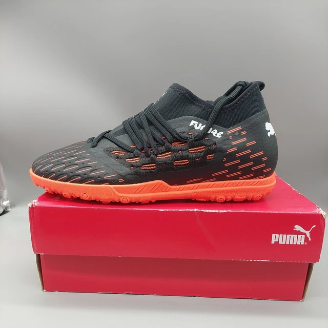 Puma Junior Future 6.3 Netfit football trainers black orange size 5.5 new boxed