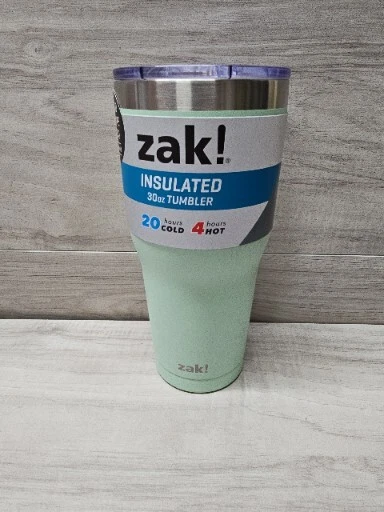 Zak Vacuum Insulated Tumbler 30 oz Mint Green Cold 20 Hrs Hot 4 Hrs Stainless