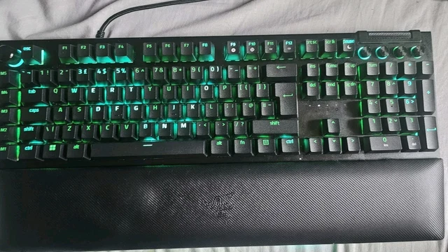 RAZER BLACKWIDOW V4 Pro Mechanical Gaming Keyboard - UK English, Green ...