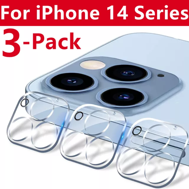 3 Pcs Tempered Glass Camera Lens Protector for iPhone 14 Pro Max 14 Plus 14