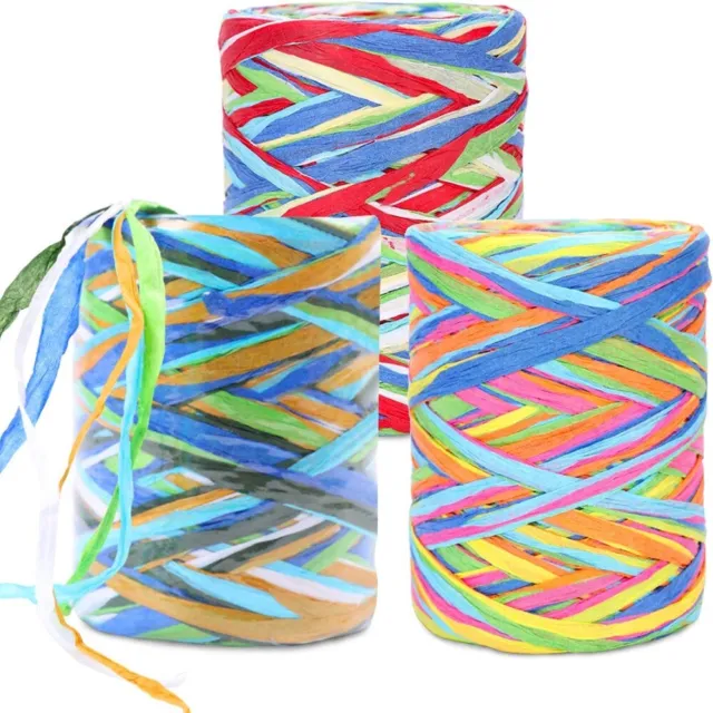 Raffia Raffia Yarn 80m Craft String 3 Ribbon Ribbon String  Weave
