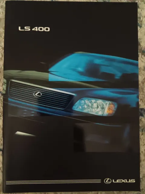 Lexus Ls400 4Ltr V8, Original 32 Page Uk Sales Brochure, January 1998-Mint