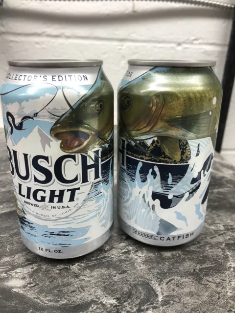 BUSCH LIGHT LTD Ed Brewed For Fishermen LARGEMOUTH BASS Beer Can