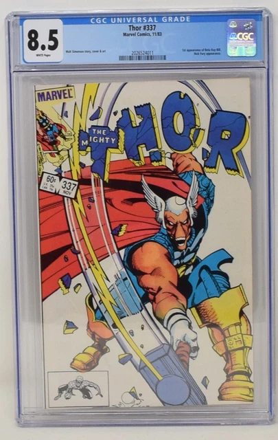 Mighty Thor 337 Marvel 1983 CGC 8.5 1st Beta Ray Bill Walt Simonson