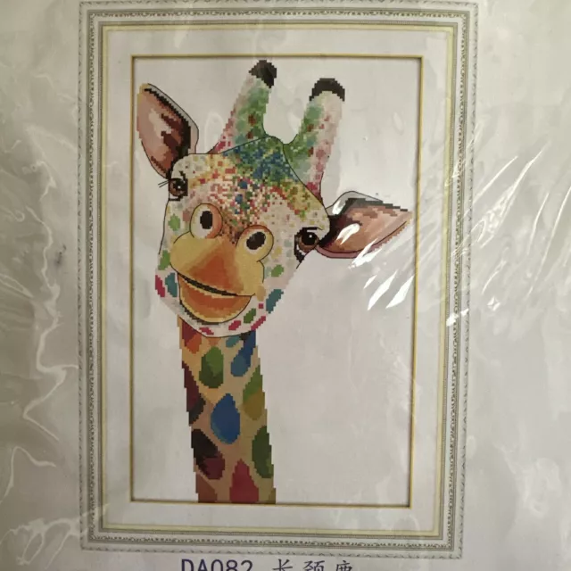 Colorful Giraffe Counted Cross Stitch COMPLETE KIT #2-365 Joy Sunday