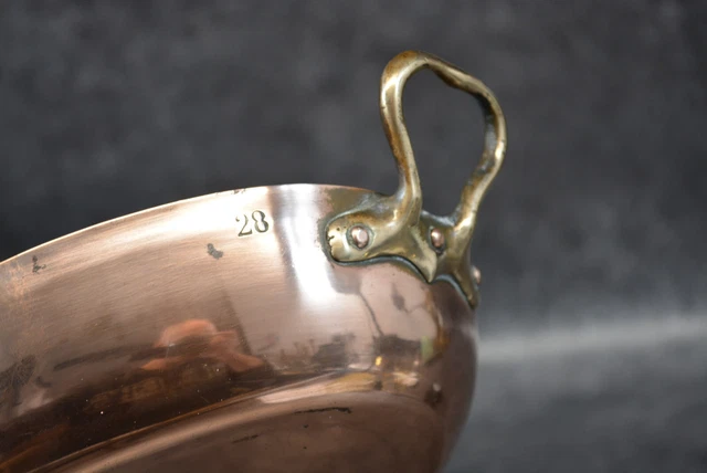 Vintage French 13inch Oval Copper Fish Pan Frying Pan AP164 Vintage French 13inch Oval Copper Fish Pan Frying Pan AP164