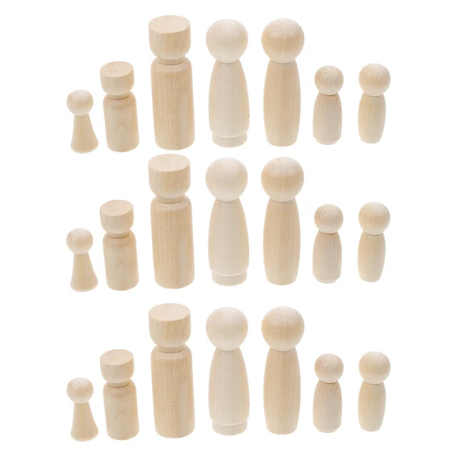 Lot De 50 Corps De Poupée En Plastique Nu - Fournitures DIY Pour Création De Poupées, Jouets Imagination Enfants (5x4.7cm)