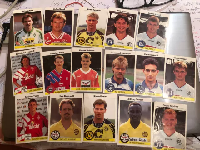 panini fussball 95 sammelbilder ungeklebt werder msv fcn bayern münchen bvb