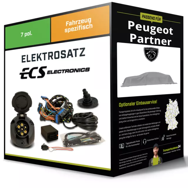 Elektrosatz 7-pol spezifisch für PEUGEOT Partner 06.2018-jetzt NEU