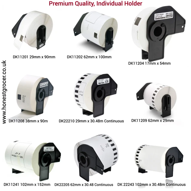 Brother Dk 22210 Brother 22210 Label Roll 20 X Dk22210 U00c9tiquettes Continues Pour Brother P-Touch Ql-500 Ql-500Bw Brother Ql-700 Brother Dk 22210 Labels