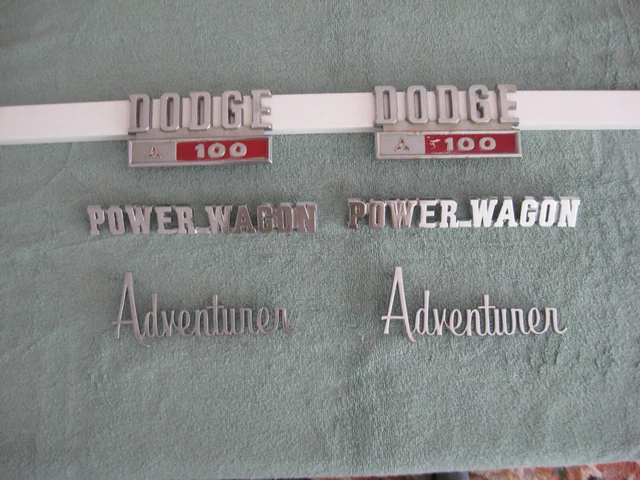 1969 1970 1971 Dodge Truck Sweptline fender and bed emblems 1969 1970 1971 Dodge Truck Sweptline fender and bed emblems