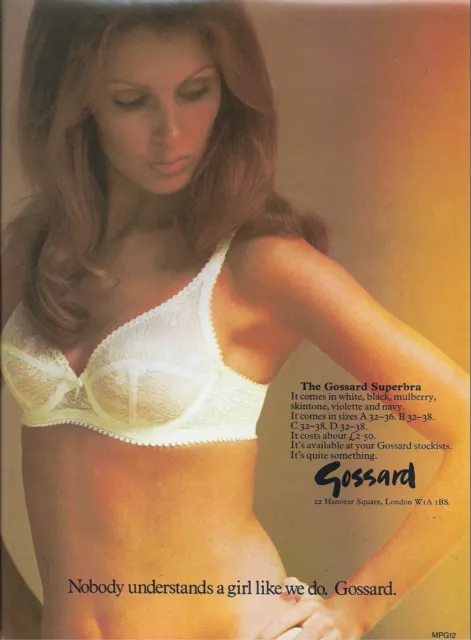 70's Gossard Lingerie Ad -  Gossard UK 1974