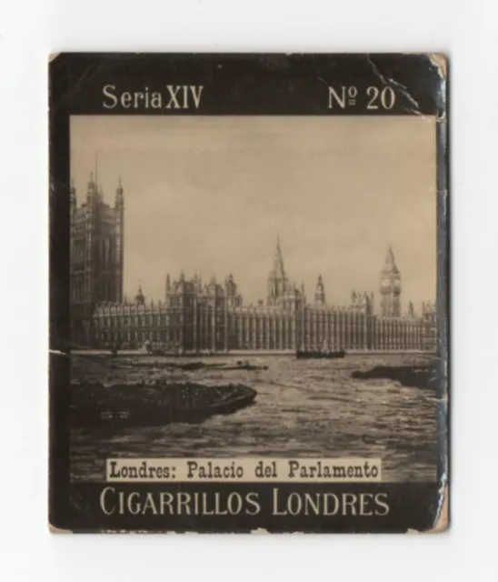 1900s Uruguay Photo Tobacco Card - Cigarrillos Londres S14 #20 Houses Parliament