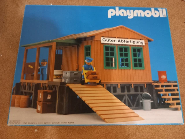 PLAYMOBIL Vintage 1981 – Accessoires Gare, Trains, Bagages (set 4201)