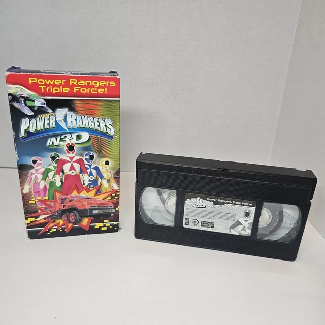 POWER RANGERS IN 3-D triple force Saban VHS Y2K, No 3D Glasses £18.08 ...