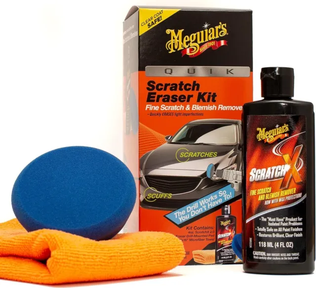 Meguiar's Quik Scratch Eraser Kit Car Scratch Remover for Repairing Car Care Kit