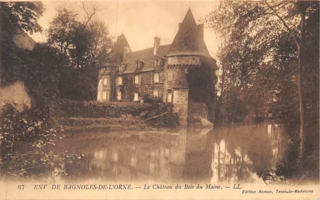 CPA Environs de BAGNOLES-DE-L'ORNE - le château du bois Maine (127200)