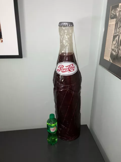Giant 30" Inflatable PEPSI BOTTLE / Pop-Art / Advertising Sign and Collectable!