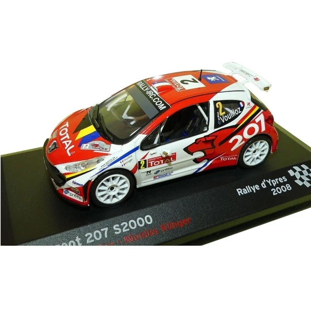 Peugeot 207 S2000 Vouilloz Rally Ypres 2008 1:43 Ixo Altaya Diecast