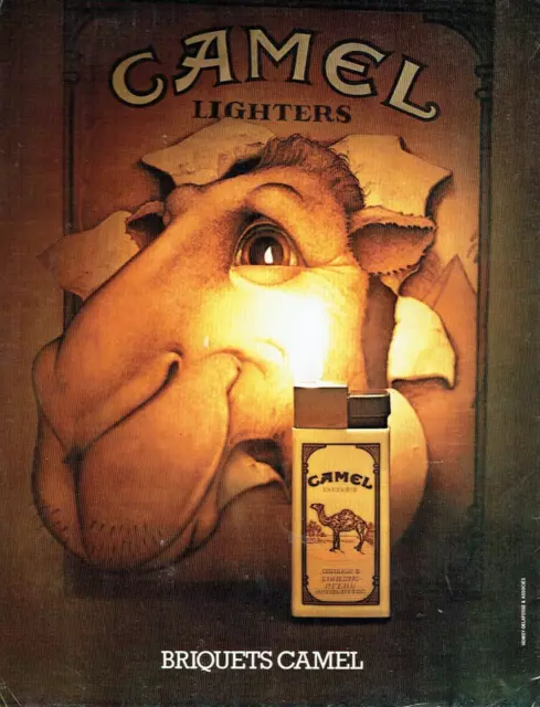 publicité Advertising 0323 1981   Camel  briquets Camel