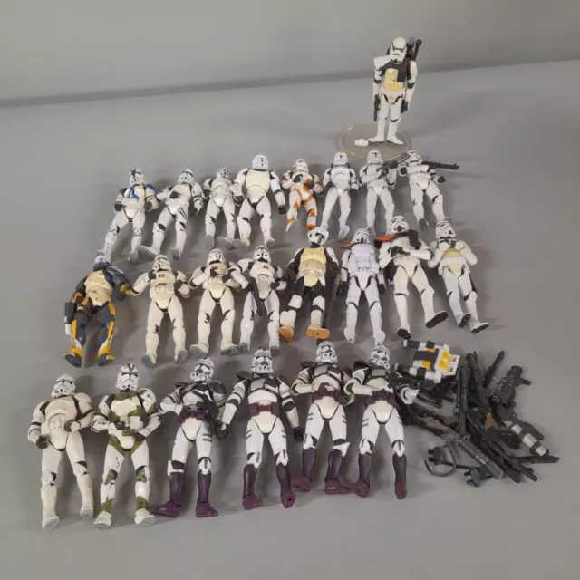 Hasbro Star Wars Clone Trooper Pacchetto Figure x23 2003-2008 Accessori Giocattolo -CP