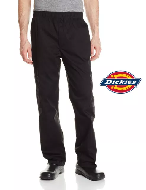 Dickies Chef Double Zip Cargo Pants with Elastic Waist and Drawstring DC202