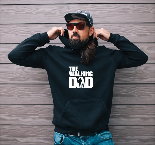The Walking Dad, felpa con cappuccio film TV divertenti papà compleanno maglione natalizio