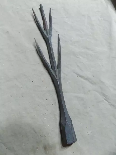 Antique 8" Lightning Rod Copper? Topper, As Is Broken Point Screw Base Steampunk