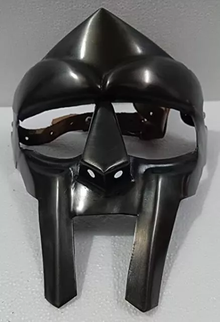 Medieval MF DOOM Mask Mad-villain Mild Steel Face Armour Hand-Forged Armor