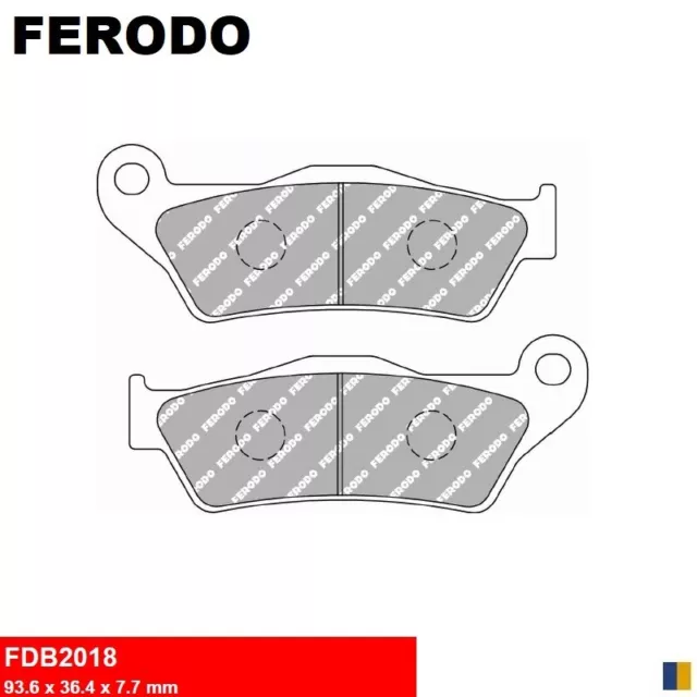 Plaquettes de frein Ferodo semi-métal type FDB2018EF